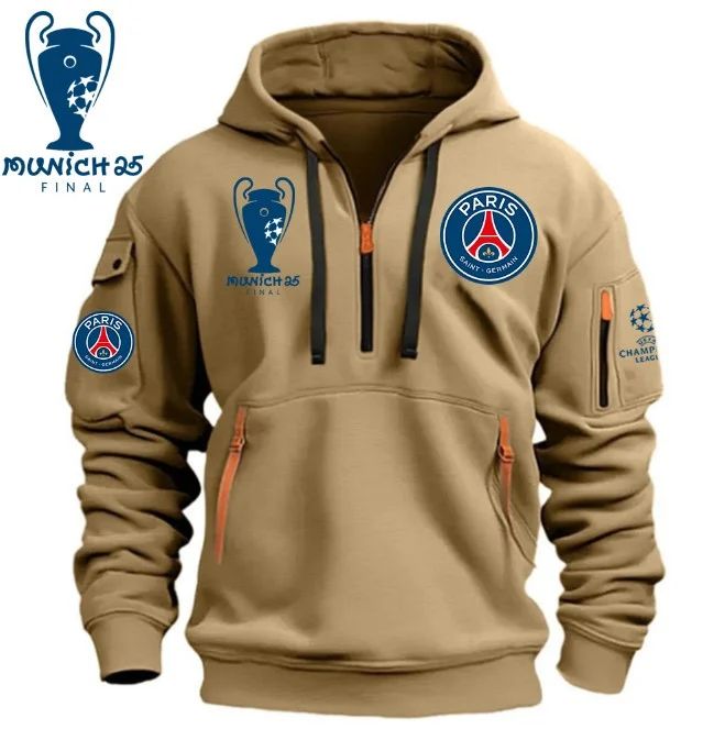 Paris Saint Germain 2025 Champions League Heavy Zip Hoodie