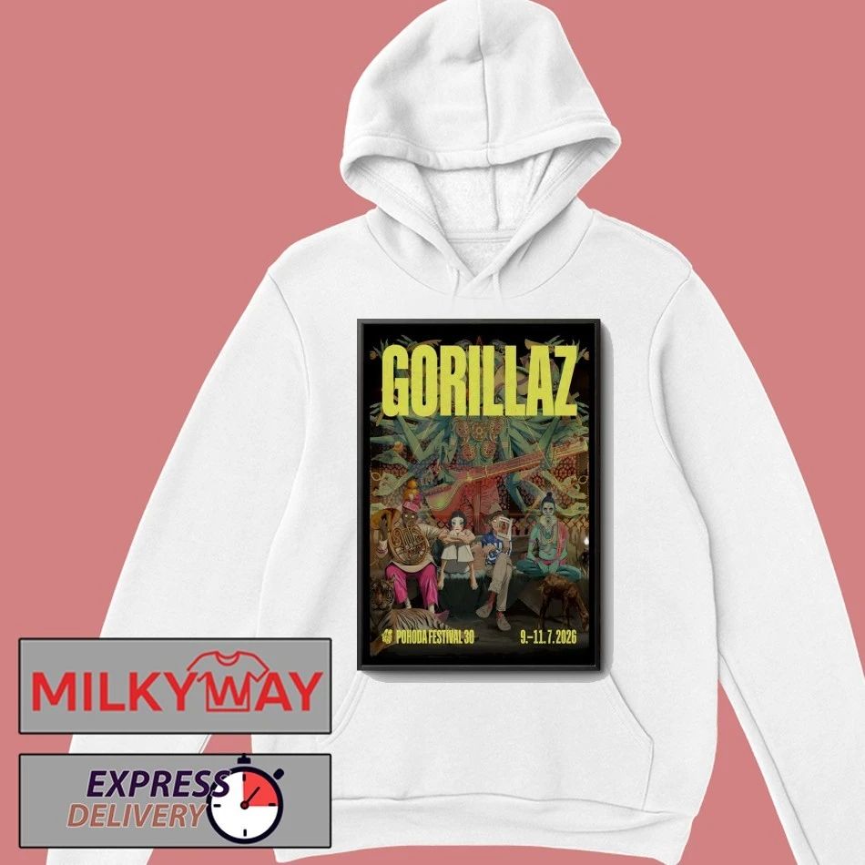 Gorillaz Jul 9-11 2026 Pohoda Festival Trenčín Slovakia Poster shirt