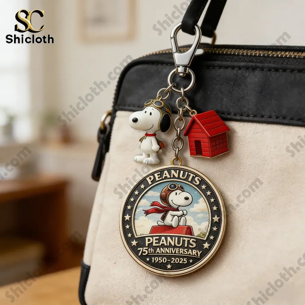 Peanuts 75th Anniversary Keychain