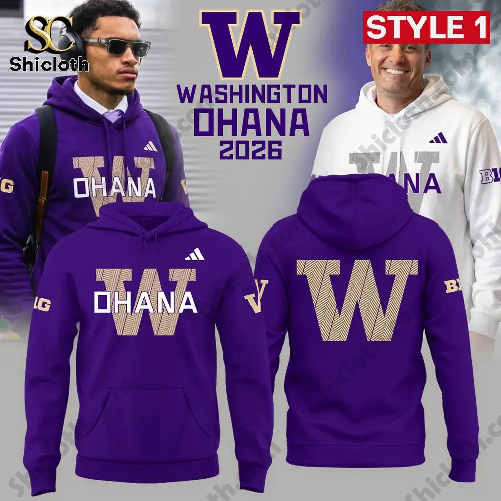 Washington Huskies Ohana 2026 Limited Edition Hoodie