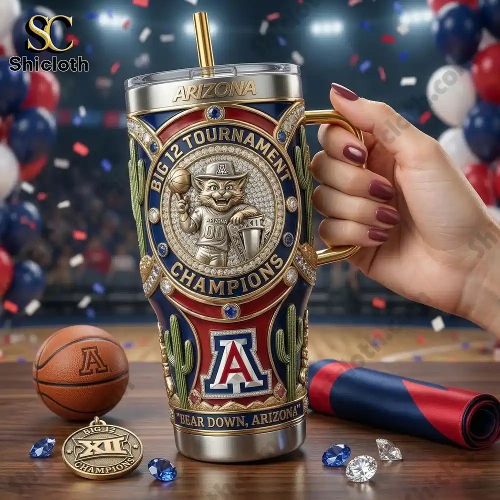 Arizona Wildcats Big 12 40oz Tumbler With Handle