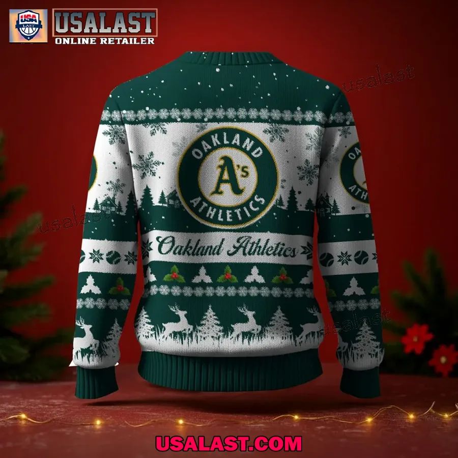 Oakland Athletics Ugly Christmas Sweater Jumper
