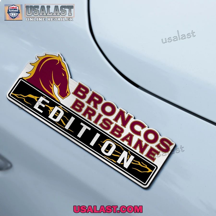 Brisbane Broncos Edition Custom 3D Car Badge Sticker
