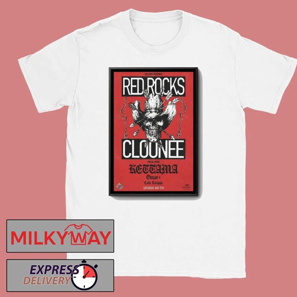 Cloonee Red Rocks Amphitheatre Morrison CO Fall Tour 2026 Poster shirt