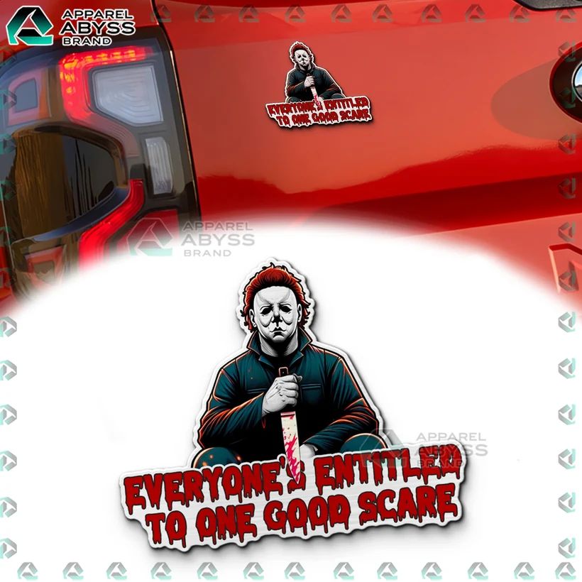 Michael Myers Edition 3D Car Name Emblem Sticker