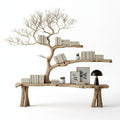 Handcrafted Console Table with Tree Branch Legs – Natural Barn & Pallet Wood