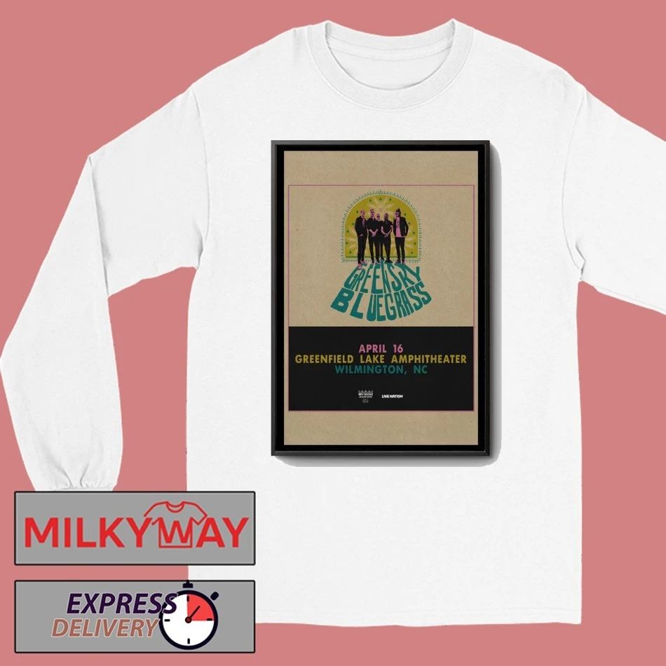 Greensky Bluegrass Wilmington, NC Tour 2026 Poster shirt