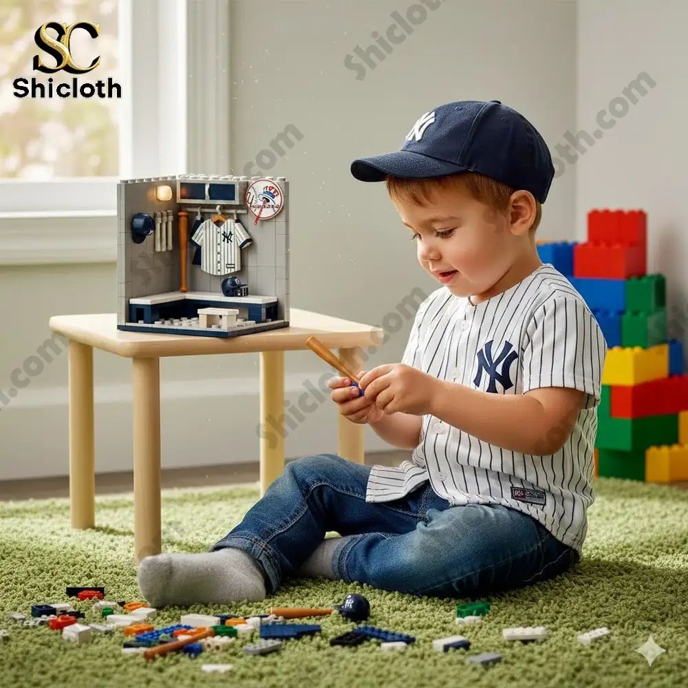 New York Yankees Locker Room Building Blocks