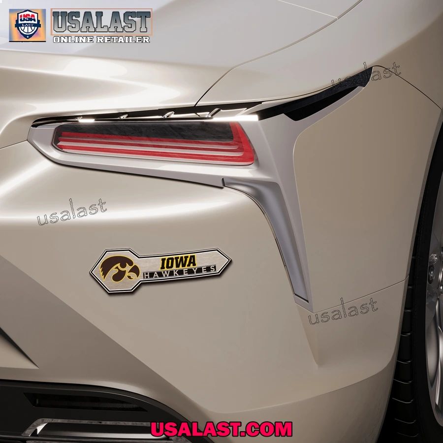 Iowa Hawkeyes Edition 3D Car Badge Sticker