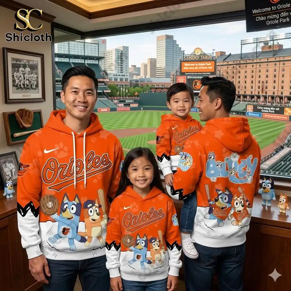 Baltimore Orioles x Bluey Night Baseball 2026 Hoodie