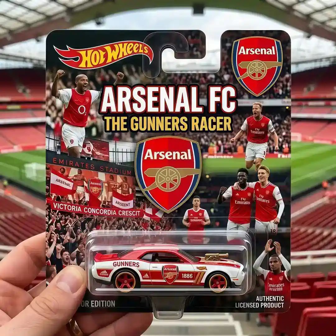Arsenal FC Hot Wheels Gunners Racer Collector Edition