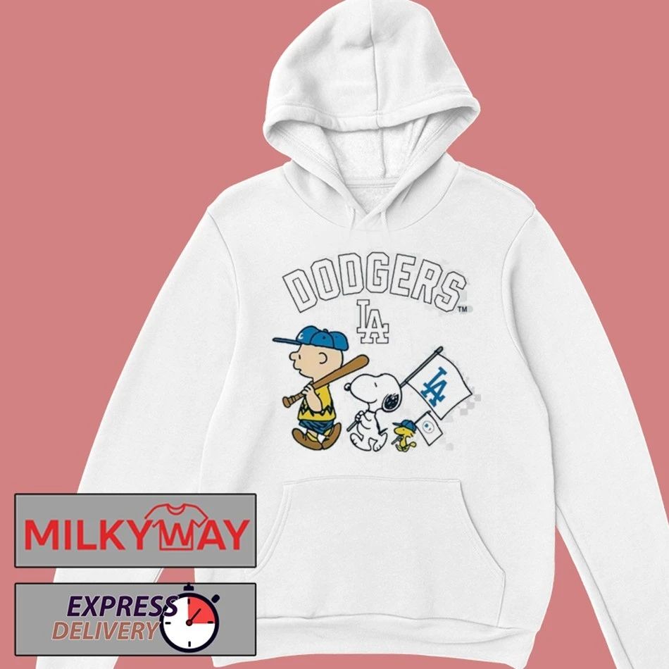 Los Angeles Dodgers Peanuts Flag Shirt