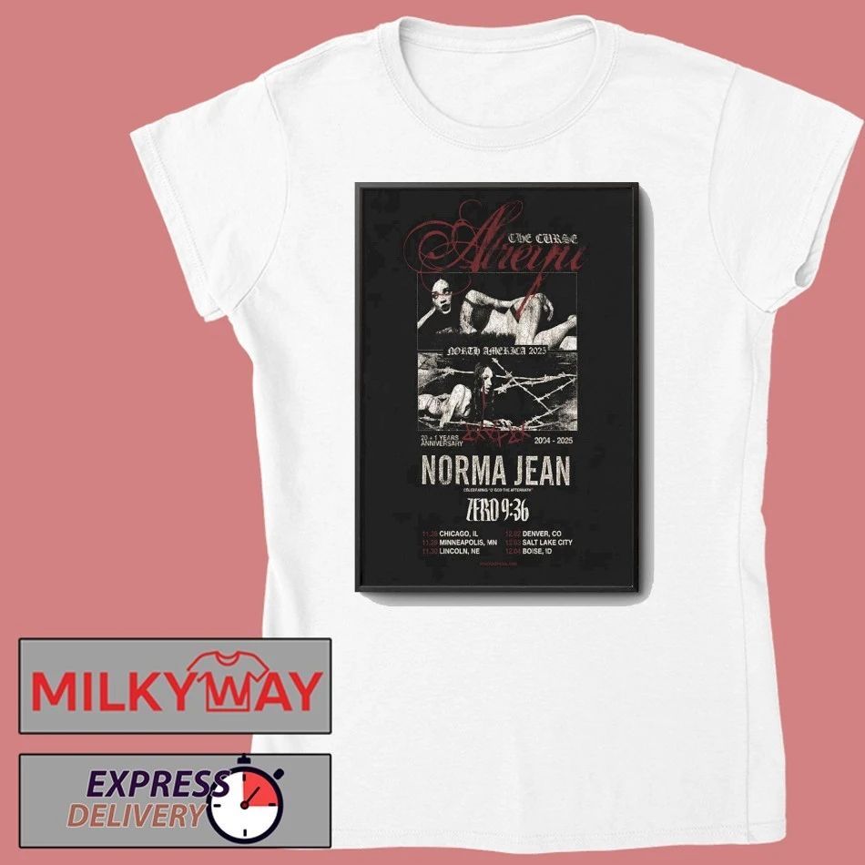 Norma Jean North America 2025 Tour Poster shirt