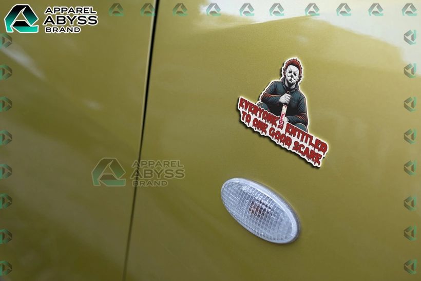 Michael Myers Edition 3D Car Name Emblem Sticker