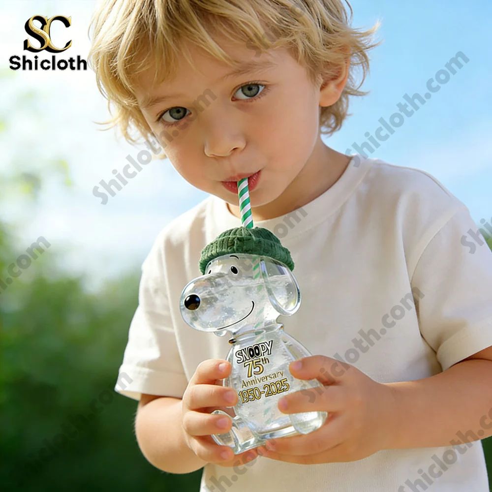 Snpy 75th Anniversary Glass Water Bottle Beverage Bottle