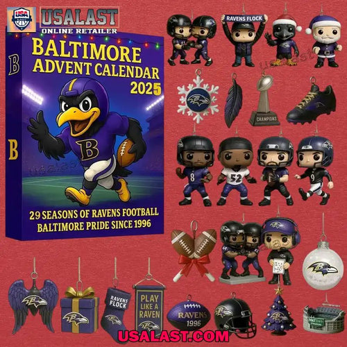 2025 Baltimore Ravens 29th Anniversary Advent Calendar