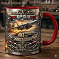 Gun 40th Anniversary Navy Fighter Pilot Commemorative Mug