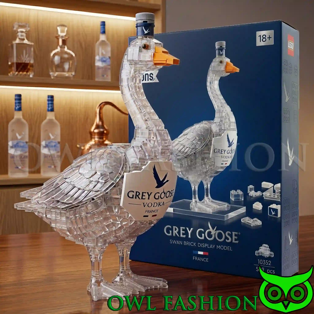 Grey Goose Crystal Swan Brick Set