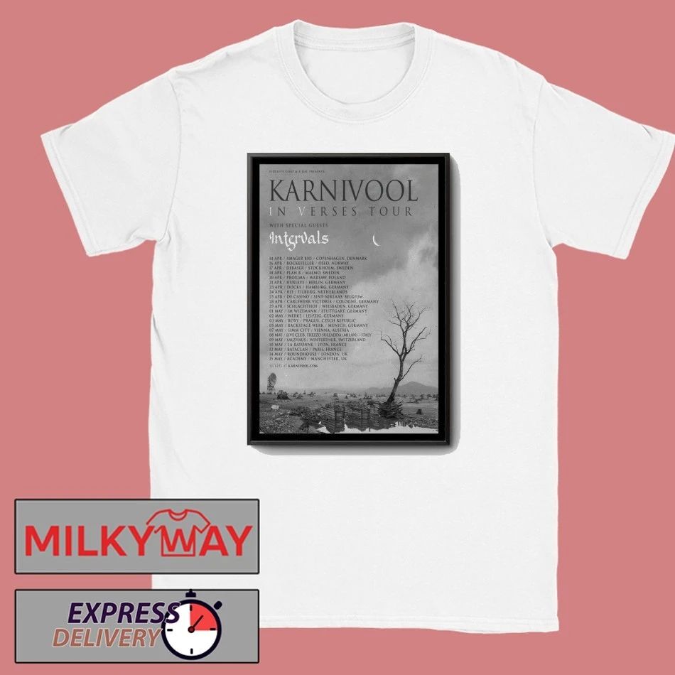 Karnivool Verses Tour EU UK 2026 Poster shirt