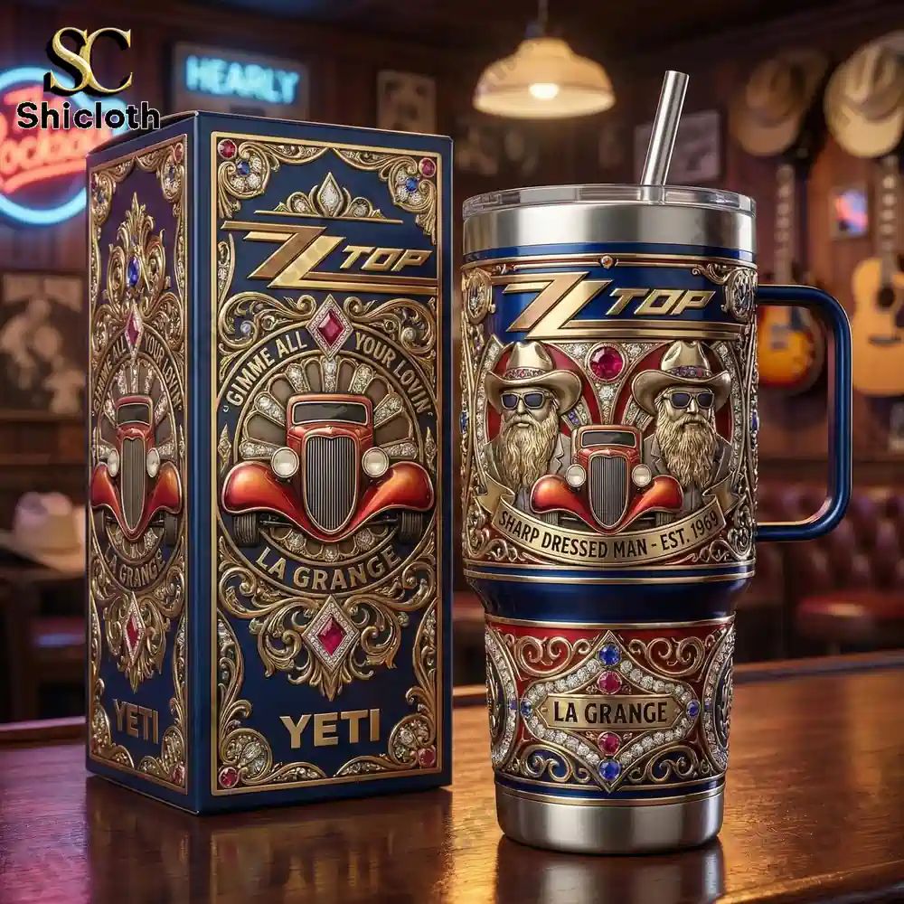 ZZ Top Sharp Dressed Man Tumbler 2026
