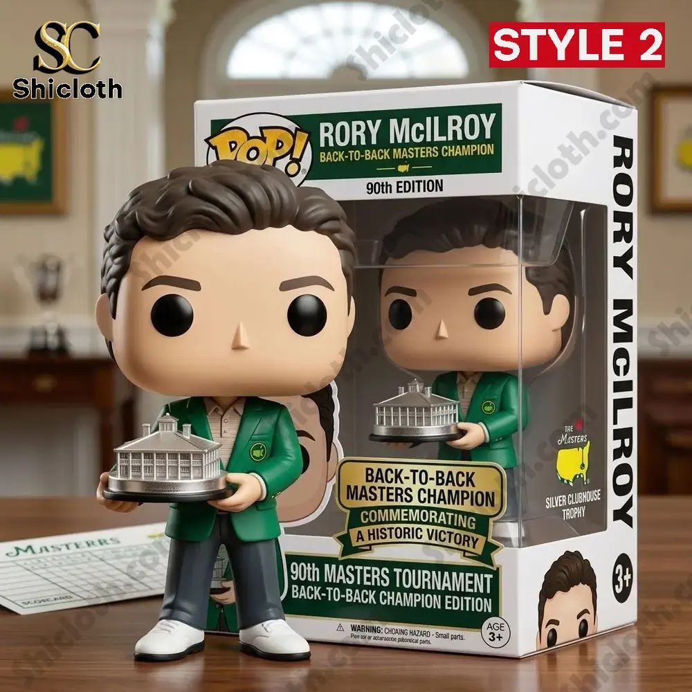 Back-to-Back Masters Glory Rory McIlroy The Masters Champion Pop! Figure