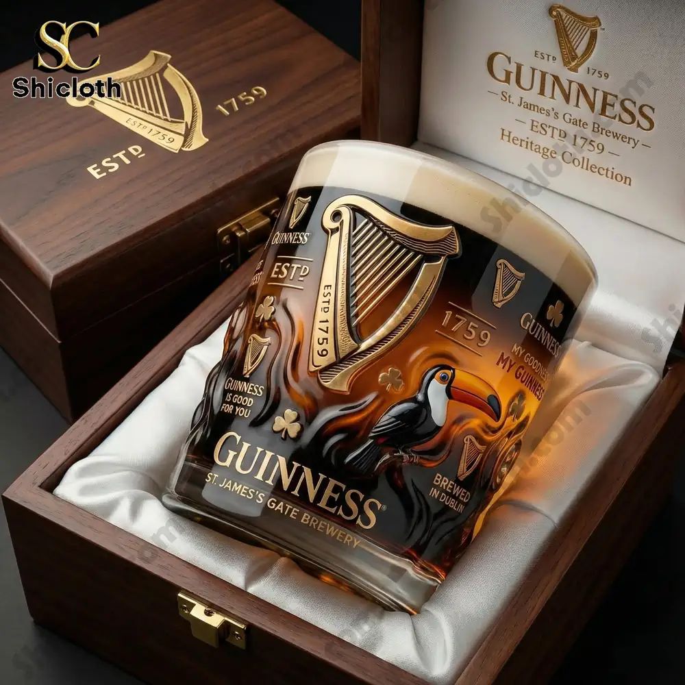 Guinness ESTD 1759 Heritage Collector St James’s Gate Brewery Whiskey Glass