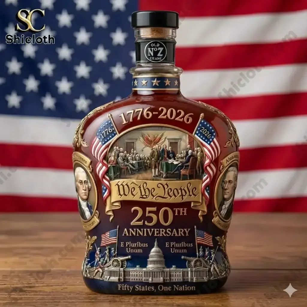Trending US We The People 250th Anniversary 1776-2026 Whisky Bottle