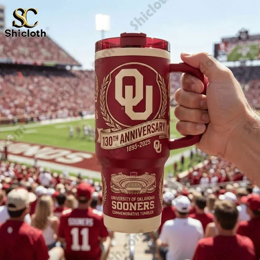 Oklahoma Sooners 130th Anniversary Tumbler
