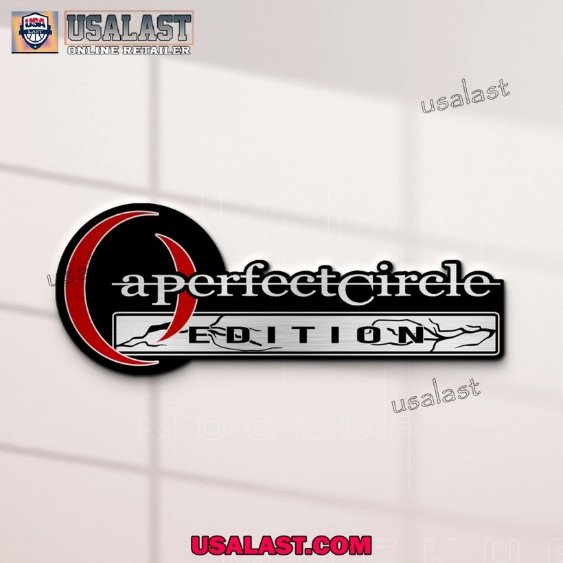 A Perfect Circle Rock Edition 3D Engraved Car Emblem Sticker