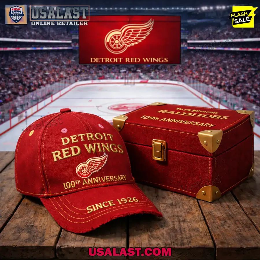 Detroit Red Wings 100th Anniversary 1926-2026 Classic Cap