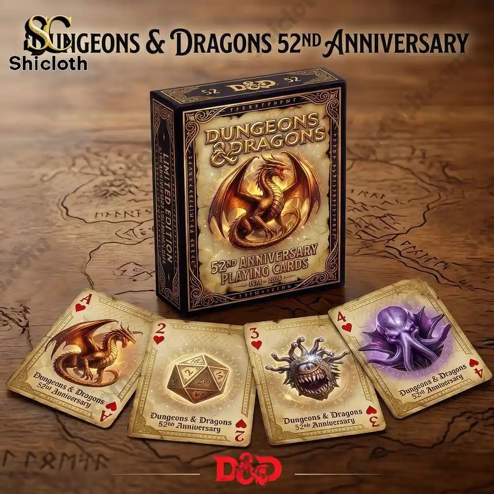 Dungeons & Dragons 52nd Anniversary Commemorative Playing Cards