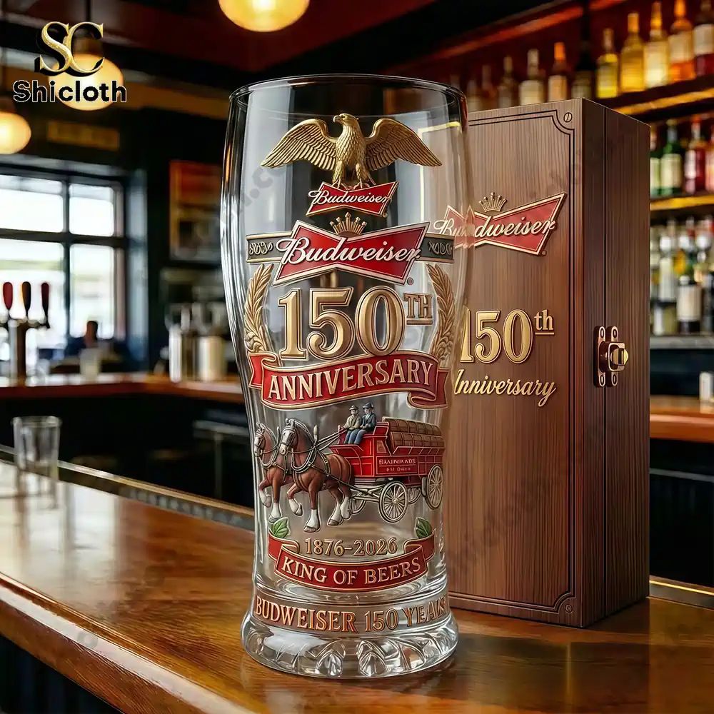 Budweiser 150th Anniversary Commemorative Beer Glass