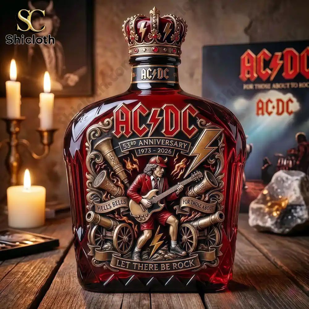 AC/DC 53rd Anniversary 1973-2026 Commemorative Whiskey Bottle