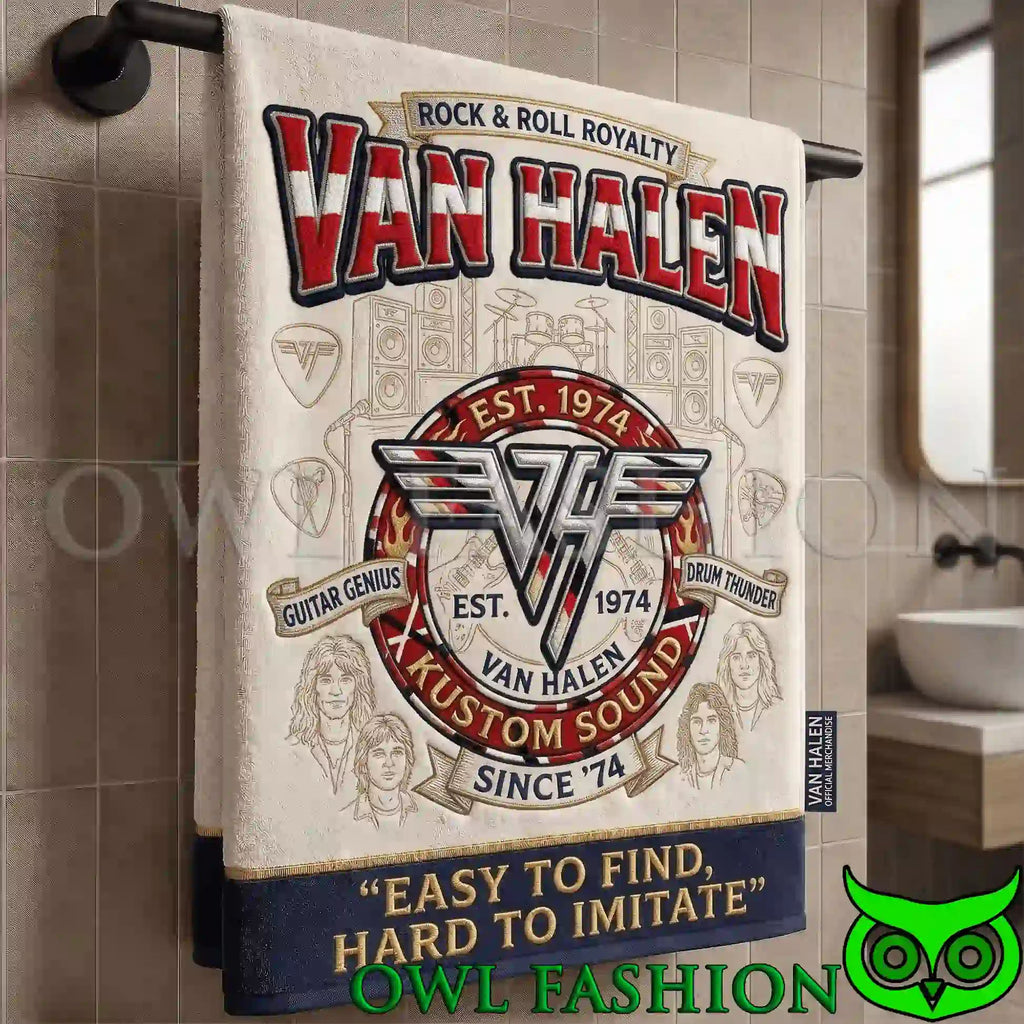 Van Halen Rock & Roll Royalty Collection Premium Bath Towels