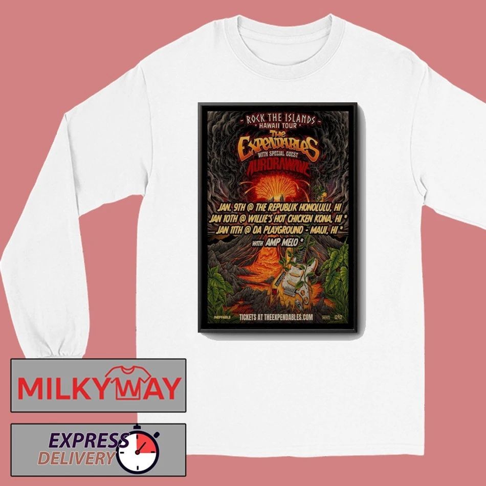 The Expendables January 9 11 2026 Hawaii Poster shirt