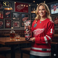 Detroit Red Wings 100Th Anniversary Stanley Cup Whiskey Glass