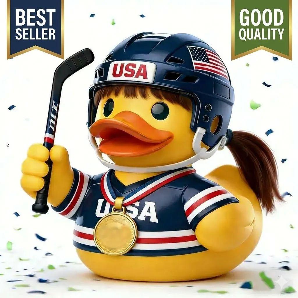 USA Womans Hockey Olympic Gold Medal Duck