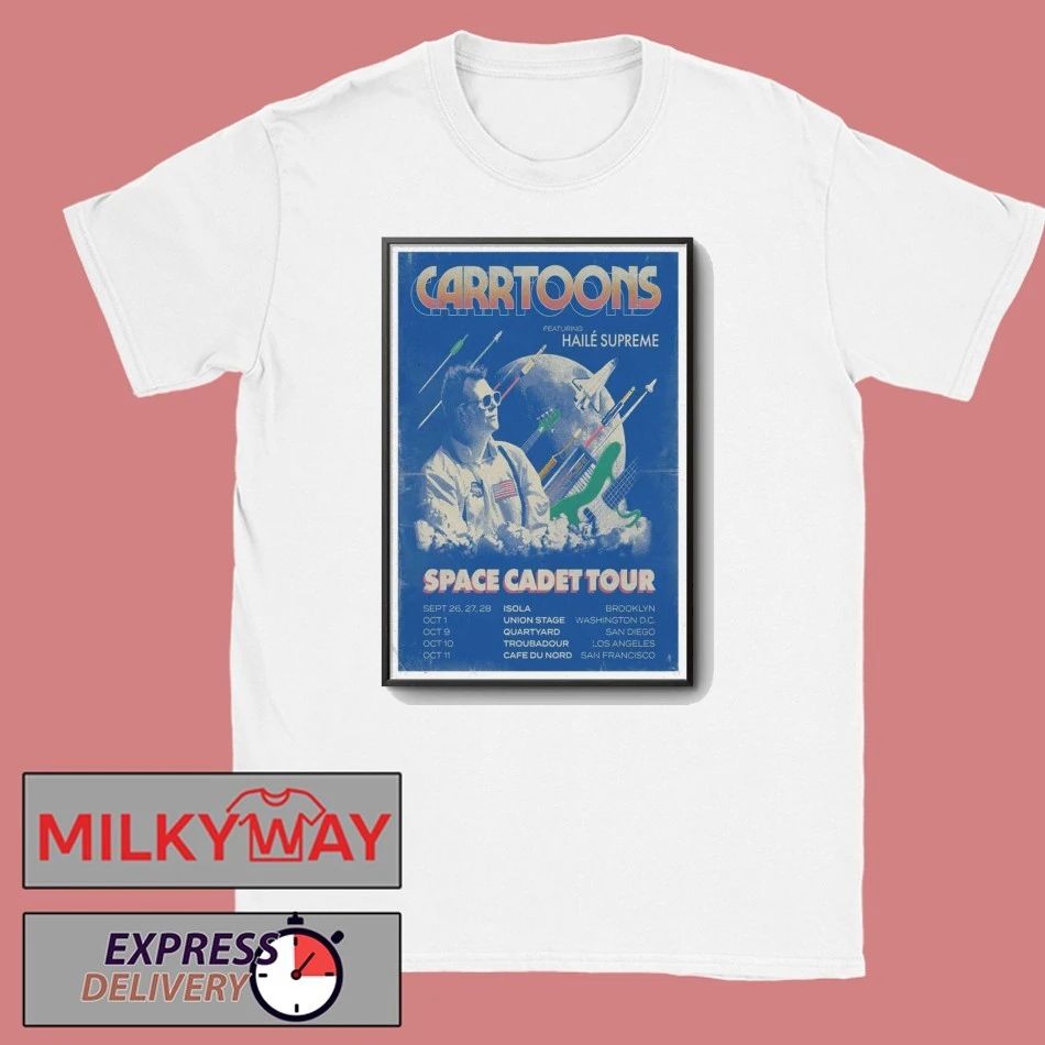 CARRTOONS Space Cadet 2026 Tour Poster shirt