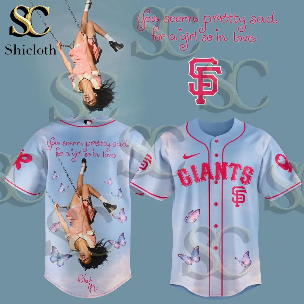 All MLB Teams x Olivial Rodrigo You Seem Pretty Sad For A Girl So In Love 2026 Jersey