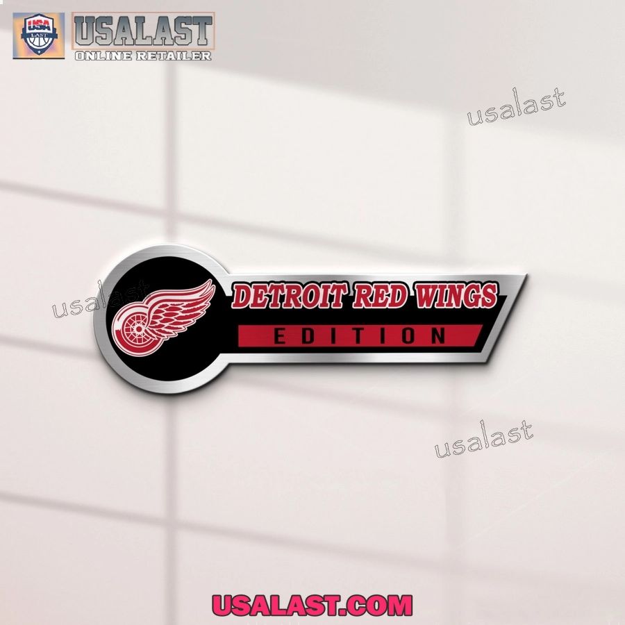 Detroit Red Wings Edition 3D Engraved Car Name Emblem