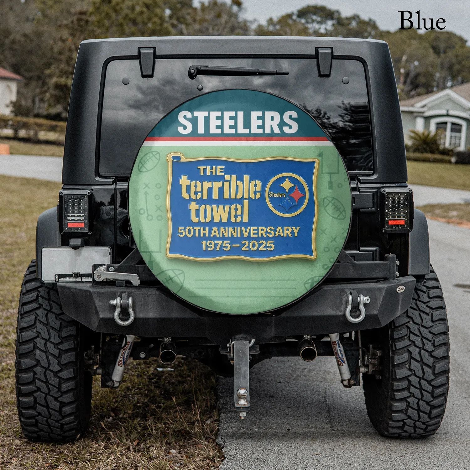 Terrible Towel 50th Anniversary Spare Tire Cover