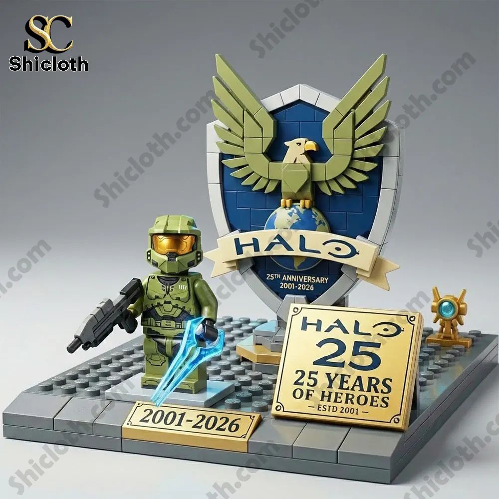 Halo Master Chief 25Th Anniversary Building Brick Block Set 2026