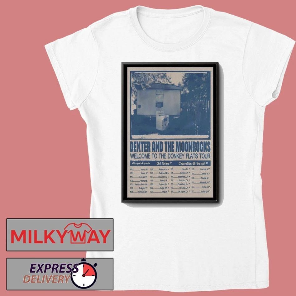 Dexter and The Moonrocks The Donkey Flats Tour 2026 Poster shirt