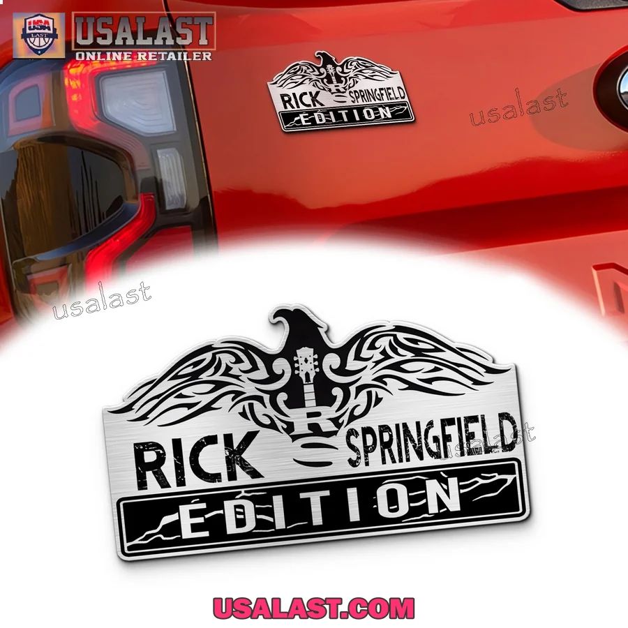 Rick Springfield Rock Edition 3D Car Badge Sticker
