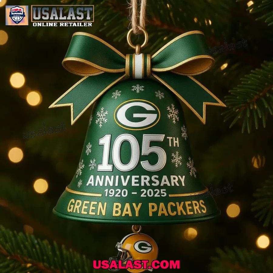Green Bay Packers 2025 Christmas Bell Ornament