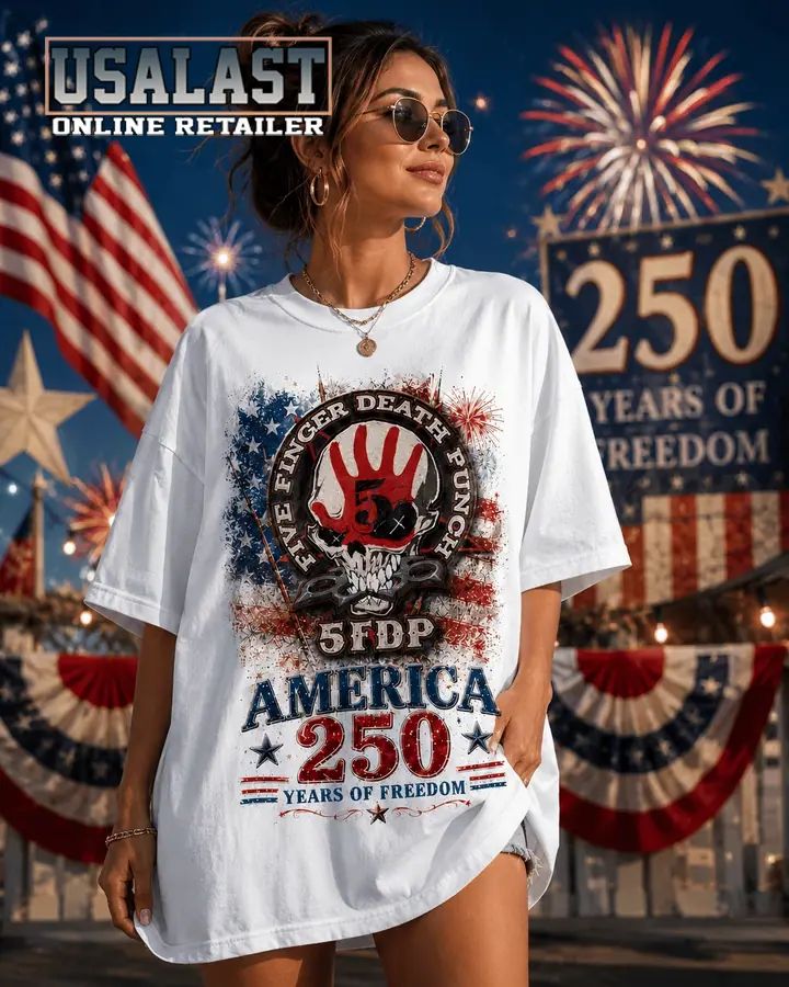 Five Finger Death Punch Bless America 250th Anniversary 3D T-Shirt