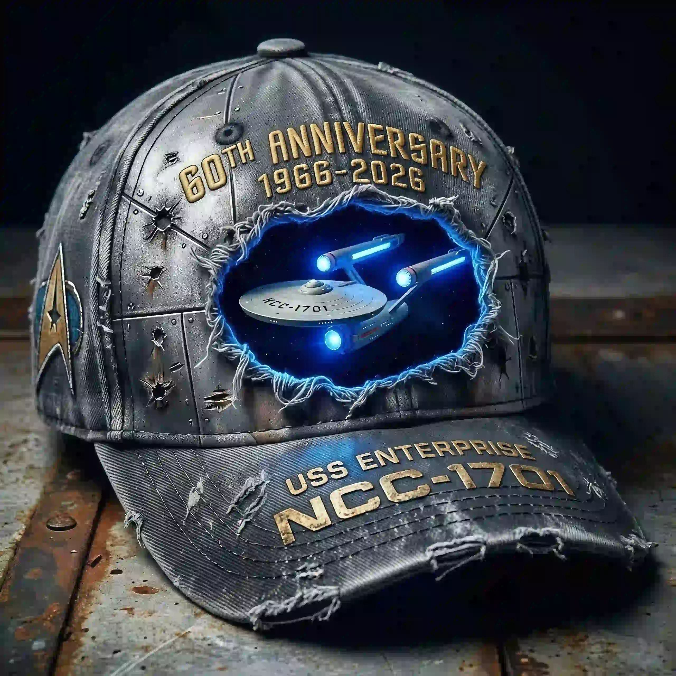 ST 60th Anniversary USS Enterprise NCC-1701 Commemorative Hat