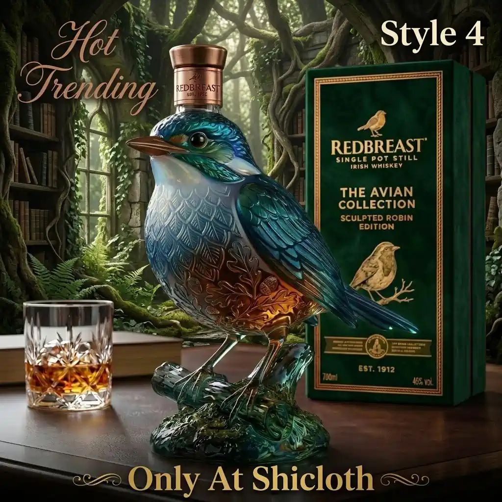 Redbreast Single Pot Still Irish Whiskey Sculpted Robin Edition Bottle