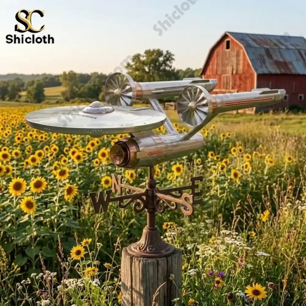 Starship Voyager Interstellar Wind Spinner For Garden