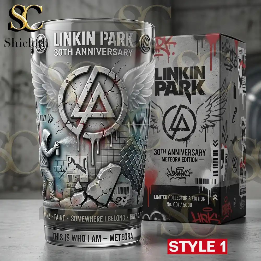 Linkin Park 30th Anniversary Collector Beer Glass